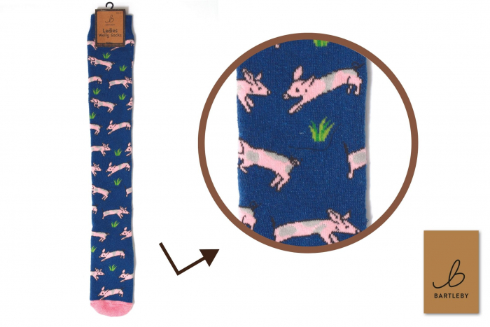 Funky Welly Socks - Porky Pigs