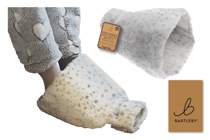 Faux Fur Hot Water Bottle for Feet