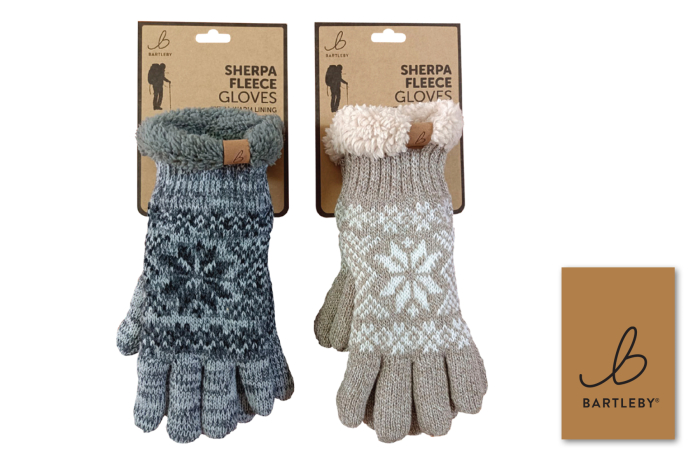 Ladies Sherpa Fleece Lined Gloves