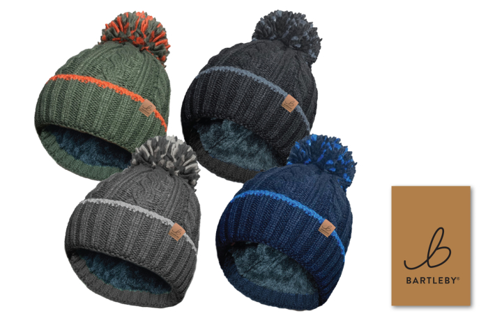 Sherpa Lined Adult Bobble Hat