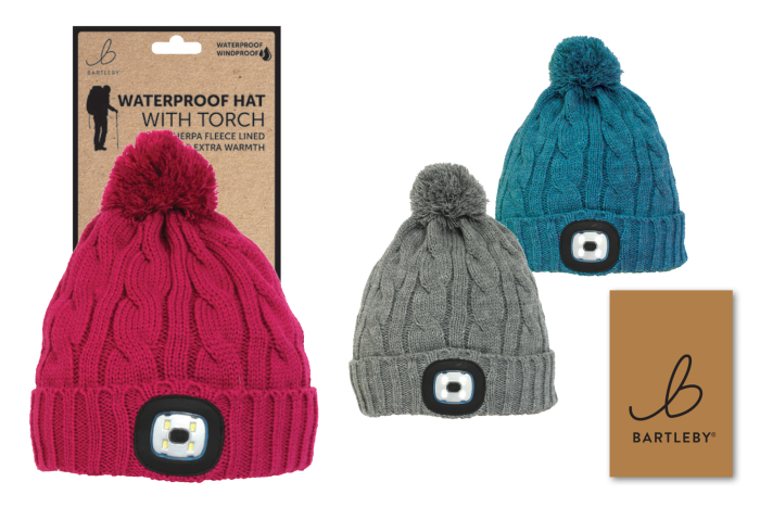 Ladies Waterproof  Hat With Led Light