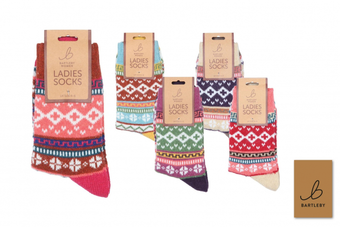 Ladies Printed Socks