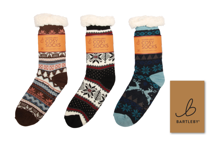 Mens Sherpa Lined Socks