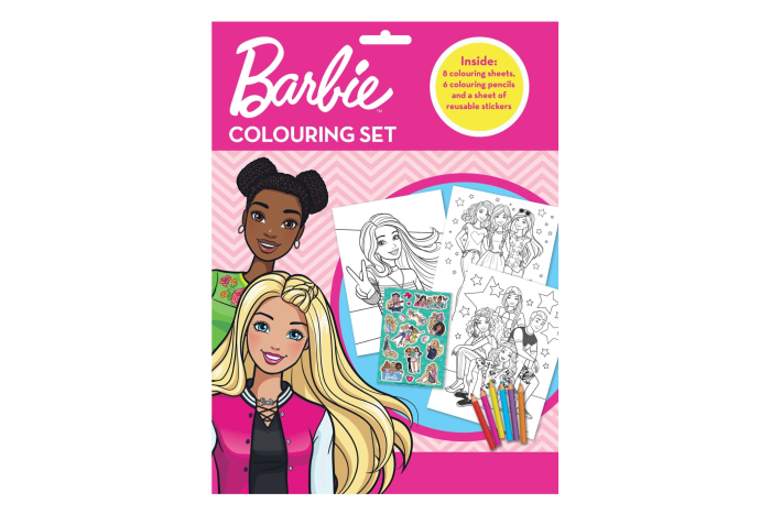 Barbie Colouring Set