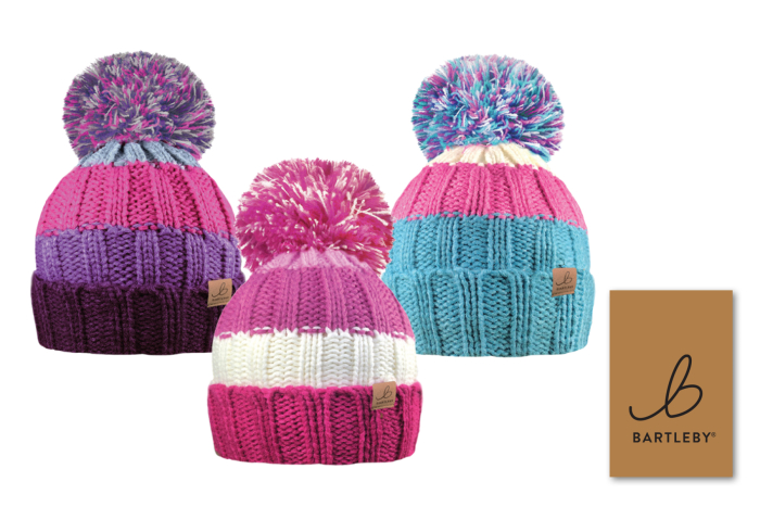 Girls Sherpa Lined Bobble Hat