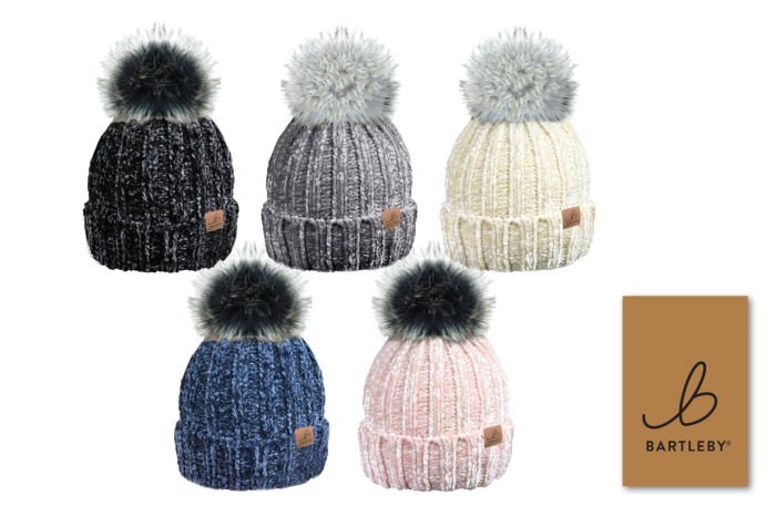 Ladies Sherpa Lined Bobble Hat