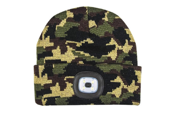 Adult Camo Hat with Light