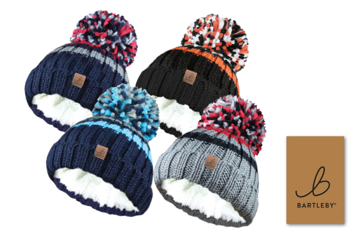 Boys Sherpa Lined Bobble Hat