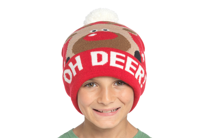Childs Xmas Hat - Oh Deer