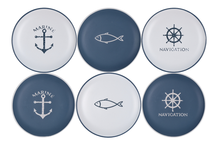 Nautical Pottery Plate