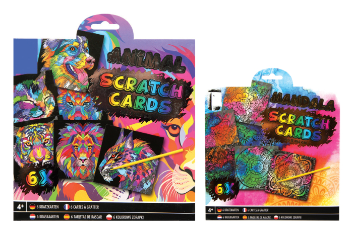 Scratch Art Cards with Scratch Pen