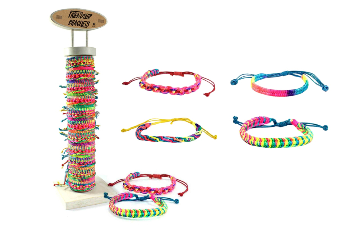 Neon Woven Bracelet - On Stand