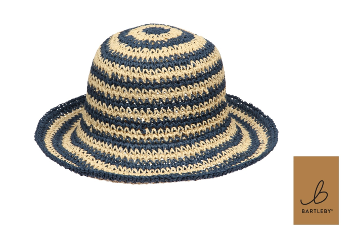 Ladies Striped Crochet Hat