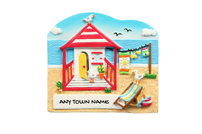 My Beach House Magnet - Town Named