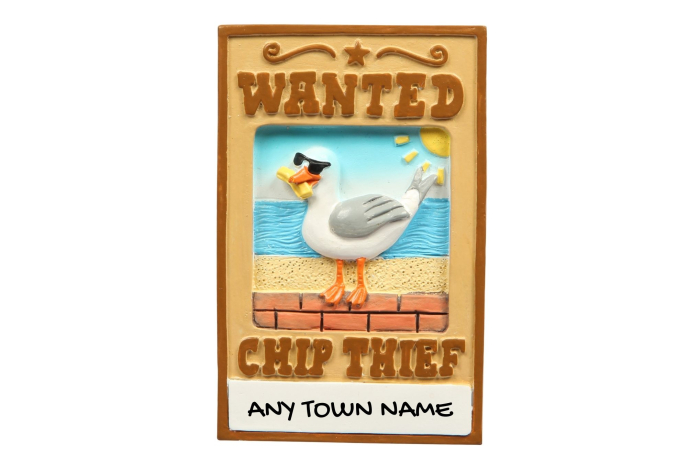 Wanted, Chip Thief' Magnet - Town Named