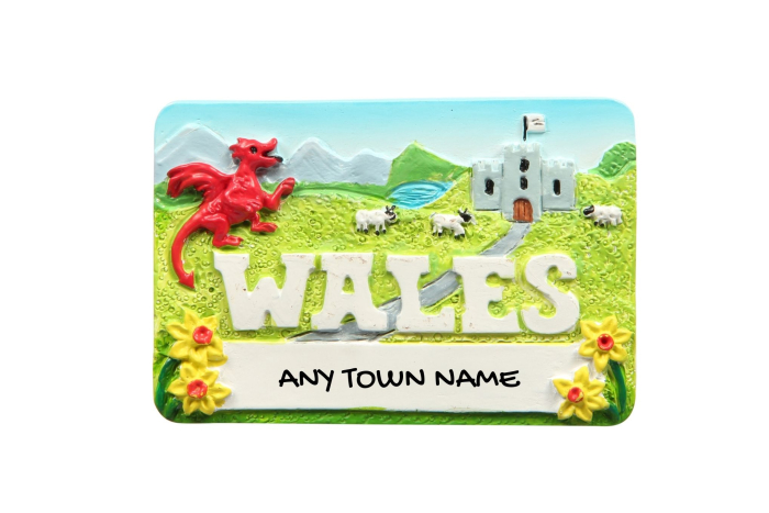 Wales Scene Magnet - Town Named