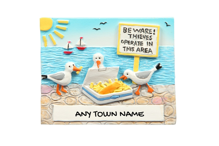 Hungry Gulls Magnet - Town Named