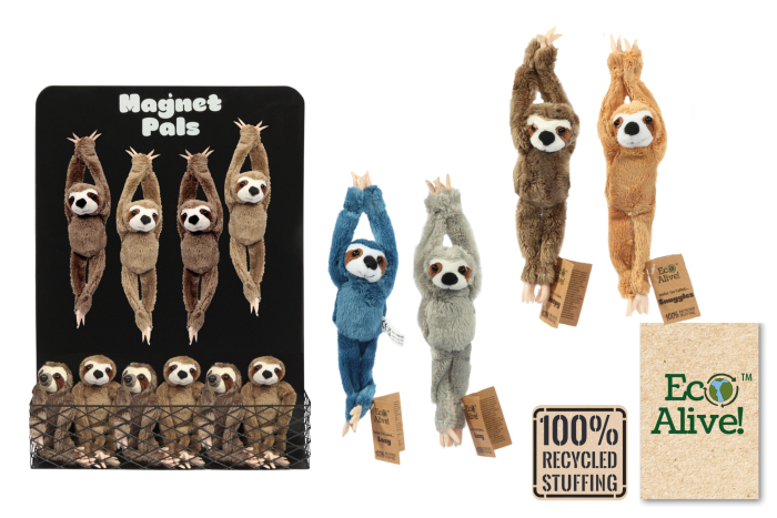 Sloth Magnet Pal - Eco Alive™ Assorted