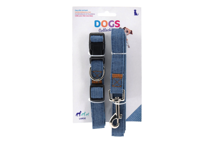 Dog Lead & Collar Set - Carded