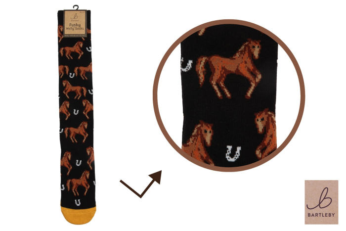 Funky Welly Socks - Country Horse 
