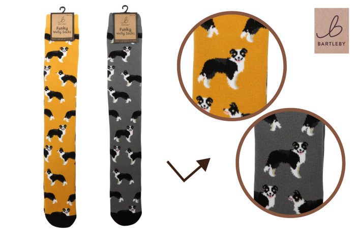 Funky Welly Socks - Sheep Dog 