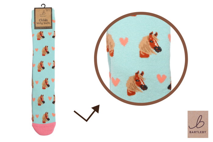 Funky Welly Socks - Horse Love 