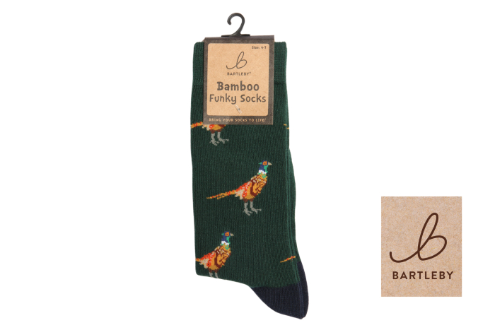 Ladies Funky Bamboo Socks - Country Pheasant 
