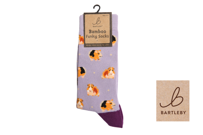 Ladies Funky Bamboo Socks - Guinea Pigs 