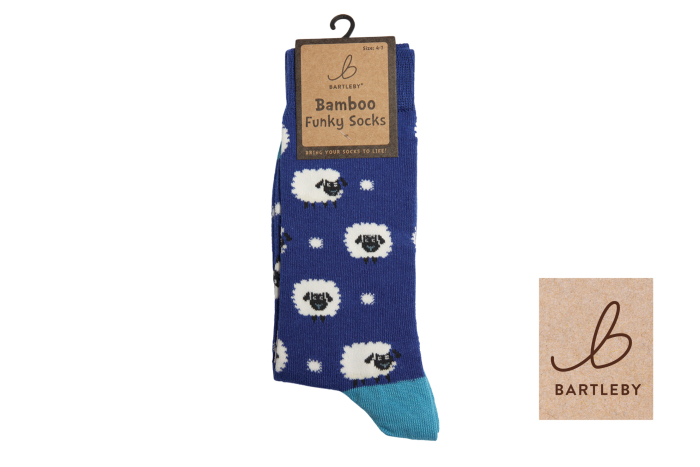 Ladies Funky Bamboo Socks - Woolly Sheep 