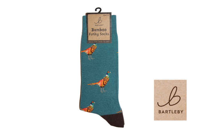 Mens Funky Bamboo Socks - Golden Pheasant
