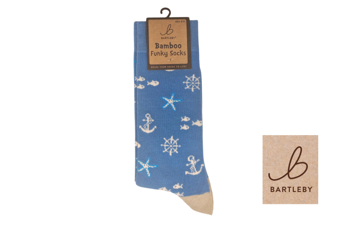 Mens Funky Bamboo Socks - Nautical