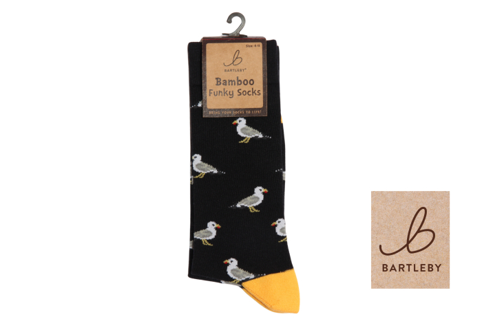 Mens Funky Bamboo Socks - Seagull