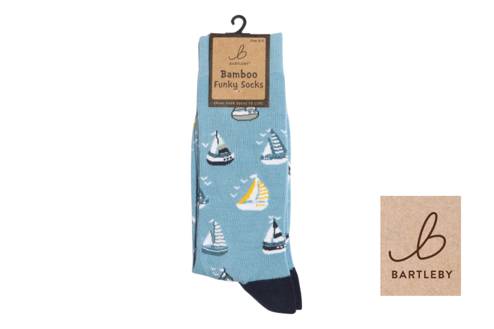 Mens Funky Bamboo Socks - Yachts