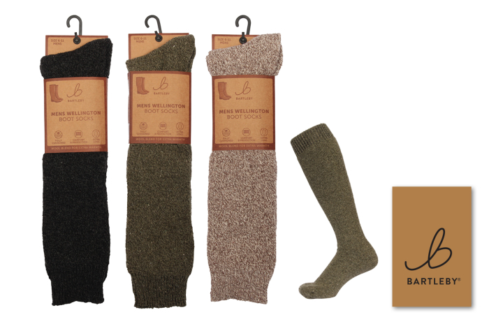 Mens Wool Welly Boot Socks