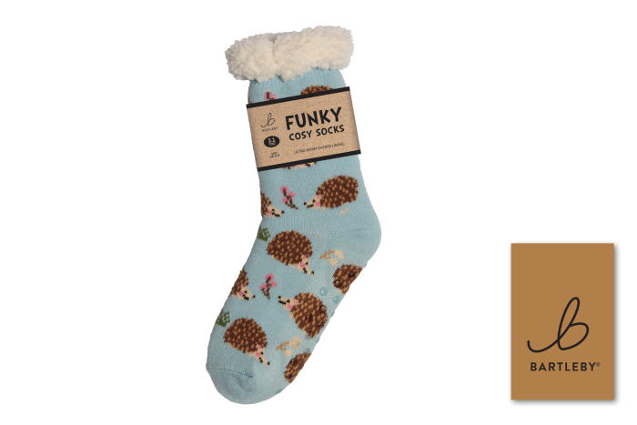 Ladies Sherpa Socks - Hedgehog