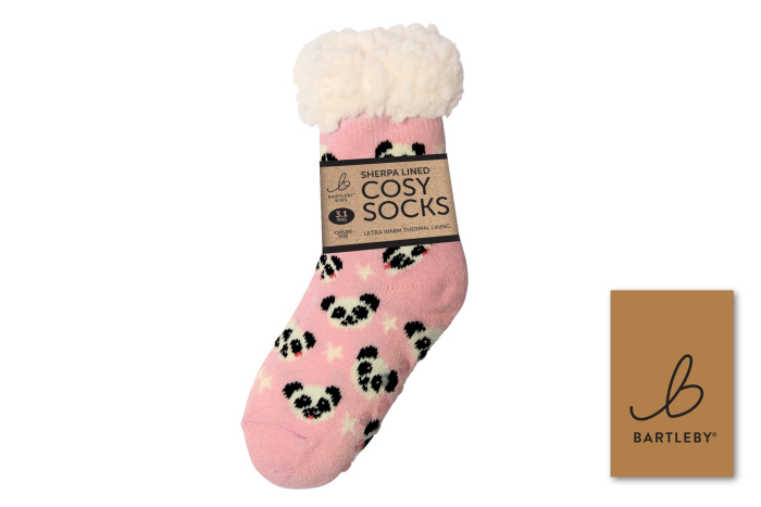 Childs Sherpa Socks - Panda