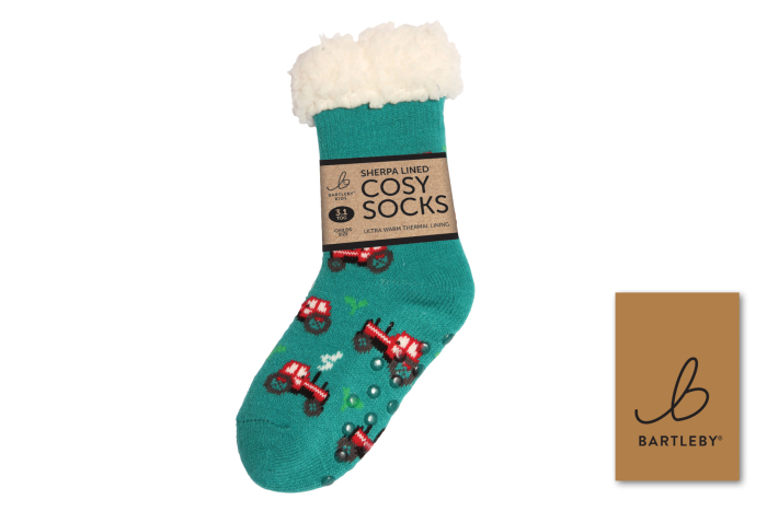 Childs Sherpa Socks - Tractor
