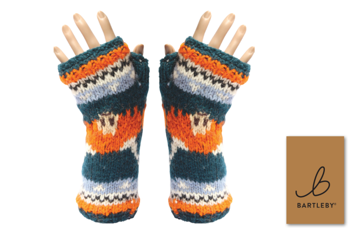 Wool Tube Gloves - Highland Cow