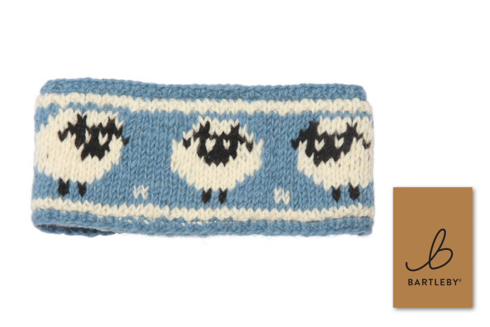 Wool Knit Head Band - Sheep