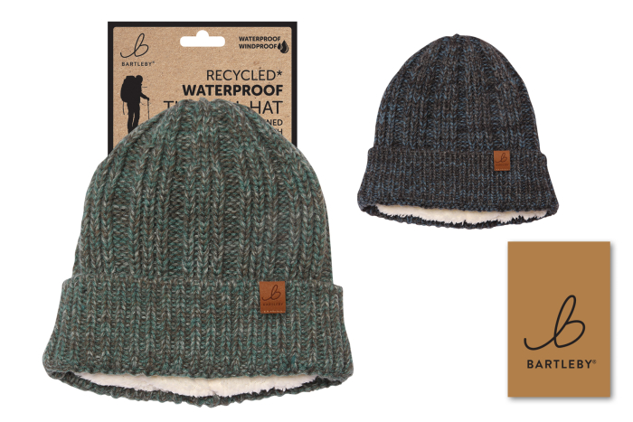 Waterproof Recycled Chunky Rib Hat