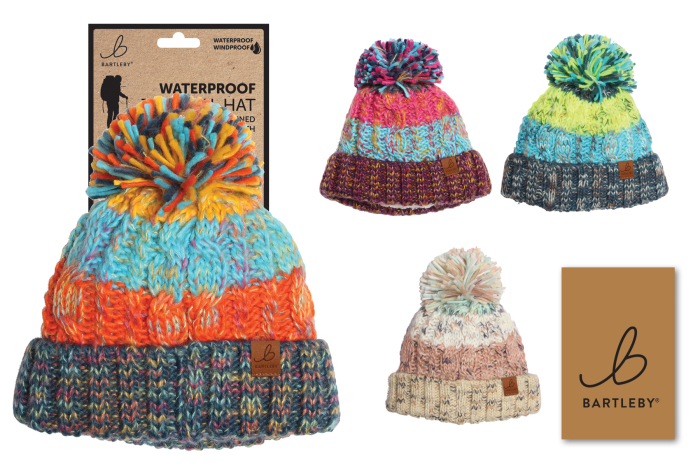 Youths Waterproof Bobble Hat
