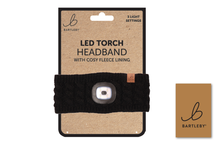 Ladies Knit Headband With Light