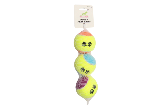 Dog Tennis Ball - 3 Pack, Netted