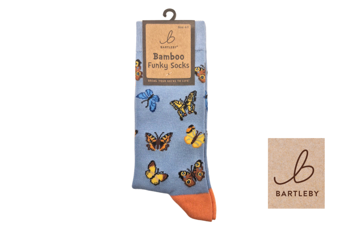 Ladies Funky Bamboo Socks - Butterfly