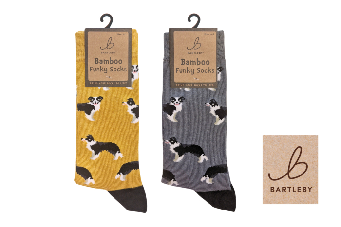 Ladies Funky Bamboo Socks - Sheep Dog