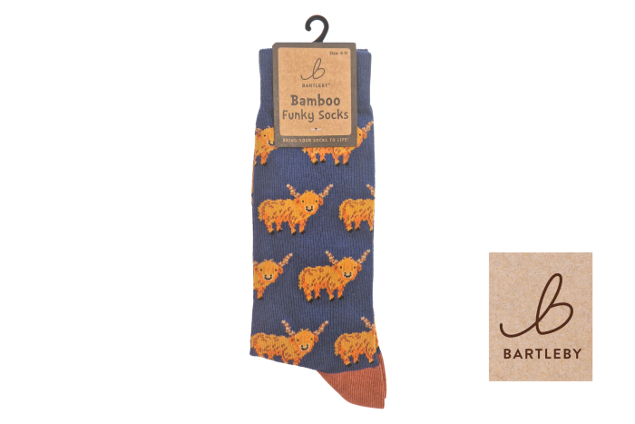 Mens Funky Bamboo Socks - Hardy Highlands 