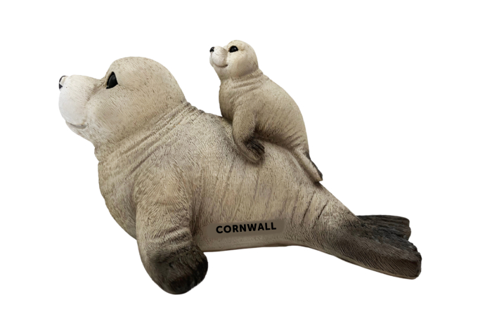 Large Cornwall Resin Seal & Baby 