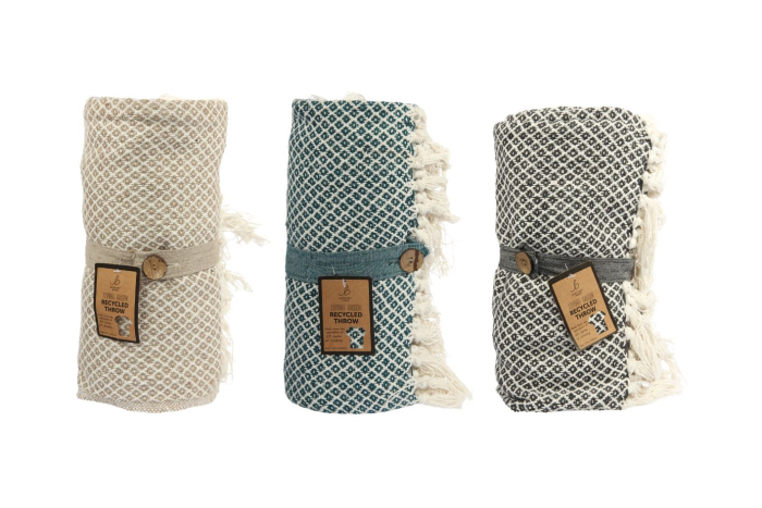Recycled Throw, Assorted