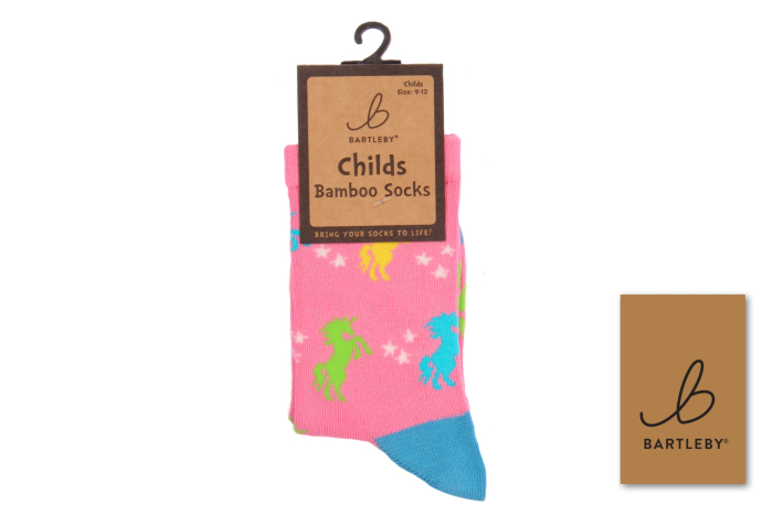 Childs Funky Bamboo Socks - Mystical Unicorn 