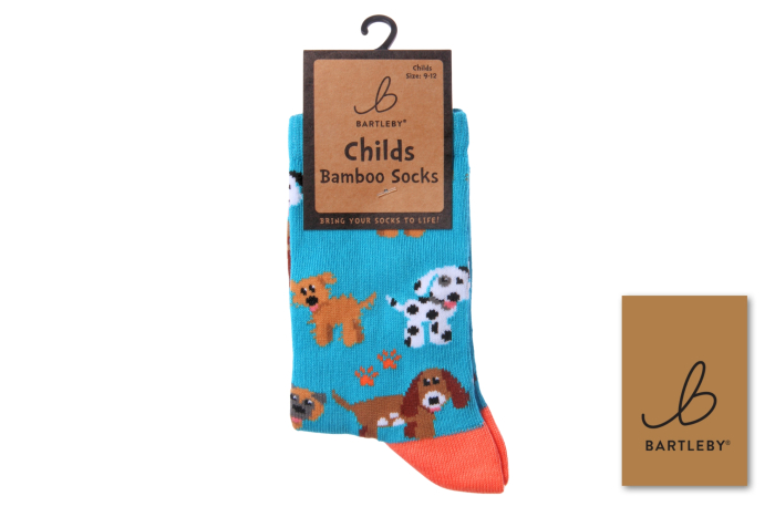 Childs Funky Bamboo Socks - Puppy Love 